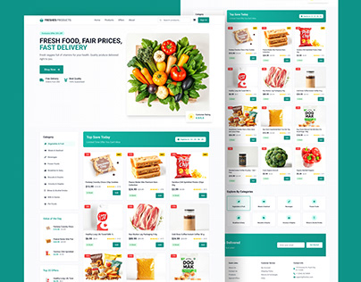 Grocery Shop Landing Page