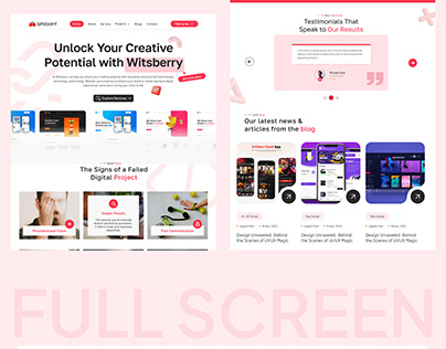 Witsberry — Website Concept